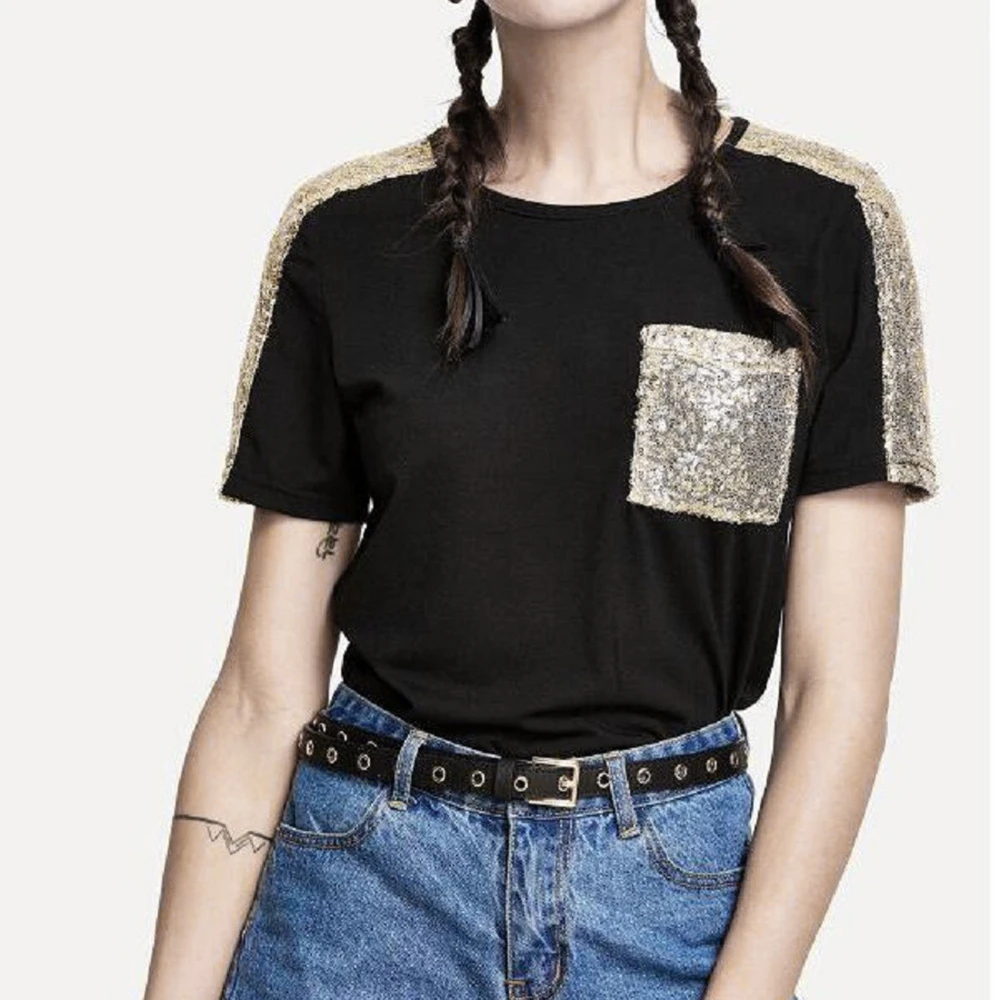 Camisetas con lentejuelas para mujer Clearance