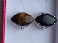 Rings for Crystal-Stone CSJA Resizable Pink Quartz Natural Women Fashion G574 Cabochon