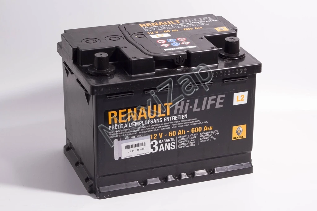 7711238597 renault аккумулятор