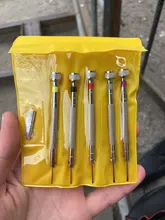 Destornillador de acero de 0,8-1,6mm para reparación de relojes, herramientas para relojes portátiles, eliminación de banda con Mini Pines de enlace, Kits de herramientas de relojero