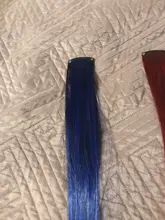 AliLeader-extensiones de cabello sintético para mujer y niña, 1 pieza, 20 colores, 50CM, largo, liso