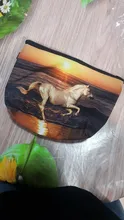Bolsa de cosméticos con estampado de caballo y poni para mujer, estuche de maquillaje para chicas, bolso organizador de viaje, caja de maquillaje