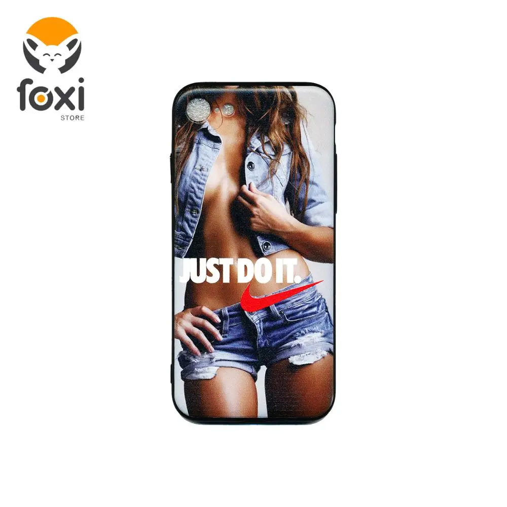 Силиконовый чехол для iPhone SE 2020 Just do it силиконовый 8 7 Nike girl | Мобильные телефоны и