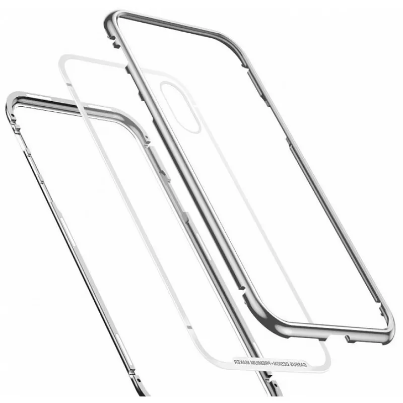 Чехол Baseus magnetite hardware Case For iP XS Max 6.5inch WIAPIPH65-CS0S(Серебристый