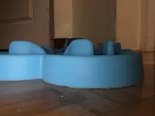 Pet Dog Bowl Healthy Soft rubber Slow Food Feeder Anti Choke travel bowl for Cat dog