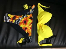 Bikini de talla grande para mujer, traje de baño Sexy de realce, conjunto de Bikini con estampado Floral, ropa de baño, ropa de playa de dos piezas 2021