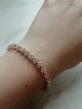 Pulsera Vintage de lujo para mujer, brazalete de cristal, Color plateado, regalos de joyería