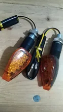 Luces LED intermitentes universales para motocicleta, intermitente trasero de 12V para Cafe Racer Honda BMW Yamaha, 2 uds.