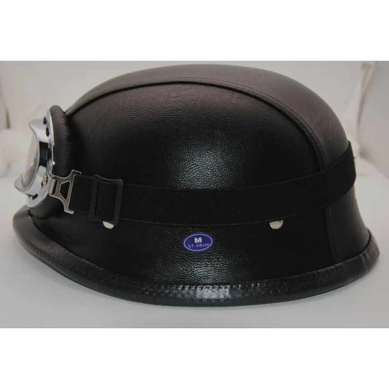 Мотоциклетный шлем CARCHET немецкий кожаный стиль винтажный мотоциклетный с