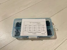 Separador de nailon hexagonal para placa base PCB, juego de tornillos de espaciado de plástico fijo, M2, M2.5, M3, macho hembra, 180 unids/lote, NL24