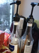 Dispensador de café de 1 litro, bomba de jarabe, dispensador de líquido negro para jarabe Monin, 10Ml, botella de zumo, 4 Uds.