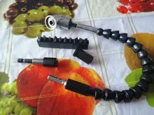 Accesorio de taladro de ángulo recto de 105 grados, Kit de extensión de broca Flexible para taladro o destornillador, adaptador de enchufe de 1/4 pulgadas