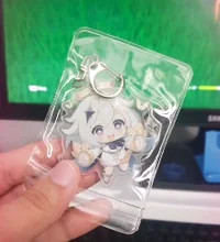 De la isla de Kyushu impacto Zhongli Diluc llavero Cosplay lindo personaje del juego Venti Paimon Tartaglia Mona acrílico colgante de llavero