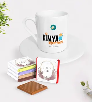 

Personalized Chemistry Teacher Turkish coffee Cup and Chocolate Gift Seti-1