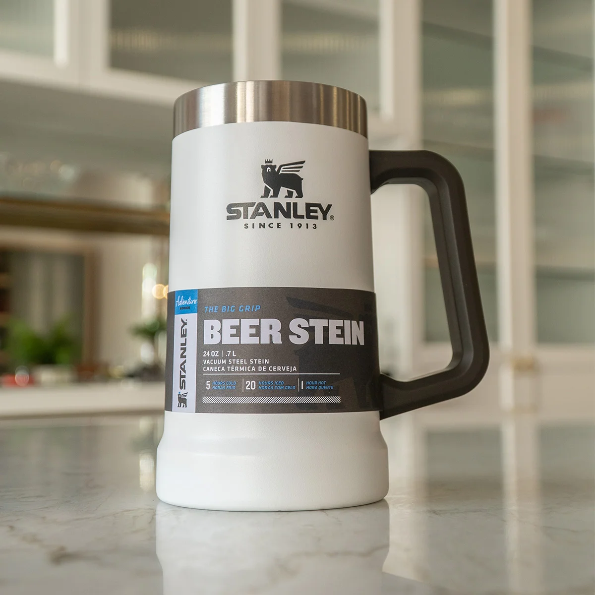 709ml Stanley original white thermal mug ice drink per 20 ore di spedizione  immediata