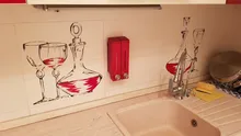 Dispensers Liquid-Soap Bath-Shampoo Washbasin Hand Kitchen Wall-Mounted SD-320 305ml