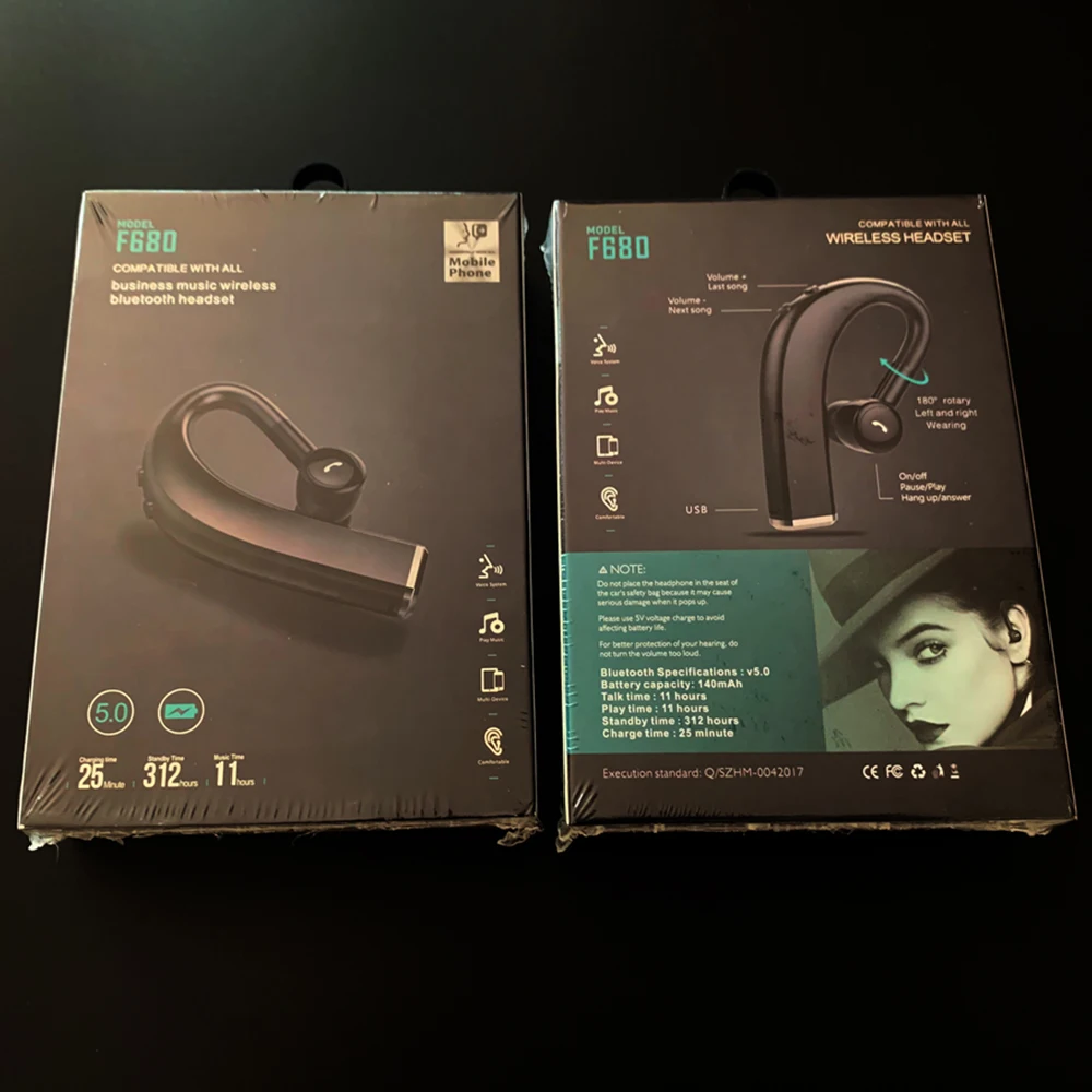 F680 True Wireless Headphones Bluetooth 5 0 Earphone Gaming Headset Ear Hook Sports Earbuds for Xiaomi iphone Sumsang
