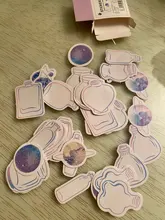 Lote de 46 unidades de pegatinas de papel para diario con bonitos animales Kawaii, pegatinas de papelería para diario Diy para Scrapbooking