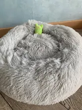 Sofá cama para perro supersuave, esterilla para gato de peluche, camas para perros grandes, cojín redondo para mascotas, venta al por mayor