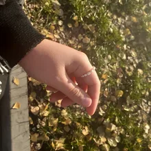 FFLACELL alta calidad Natural de agua dulce perla Multi-Cuentas anillo dedo joyería continuo círculo minimalista anillo de fiesta joyería