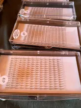 Zwellbe-pestañas postizas Tallo largo, prefabricadas rusas, voluminosas, extensiones de pestaña de visón falso, suministros de maquillaje, flor de Cilios de seda
