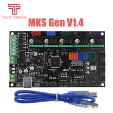 MKS Gen V1.4 плата управления 3D принтером TMC2130/TMC2208/DRV8825/A4988 Драйвер Reprap Mega 2560 R3 Ramps 1,4 1,5 1,6 материнская плата