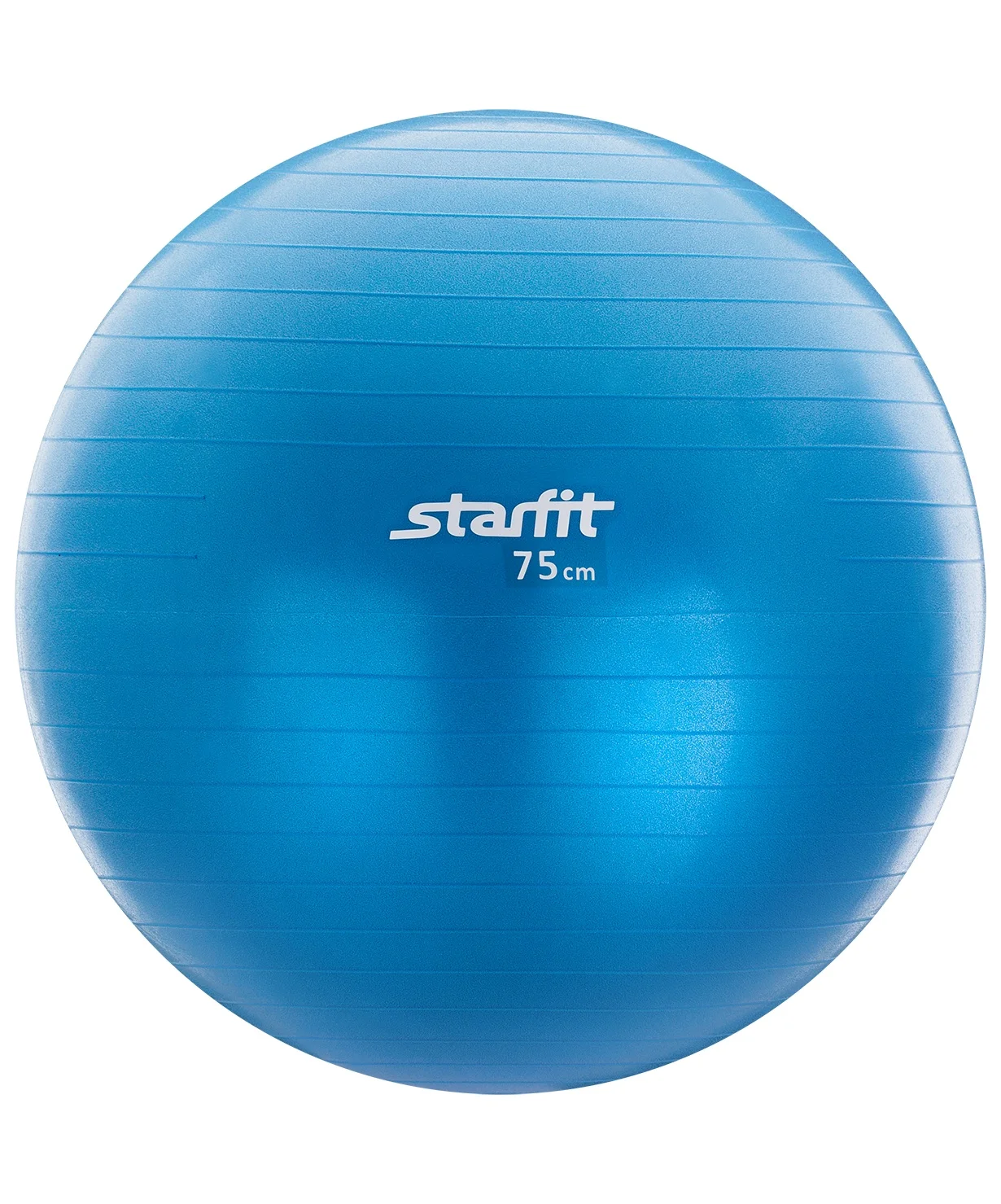 Мяч гимнастический Starfit Gb-102 с насосом 75 см, антивзрыв, синий