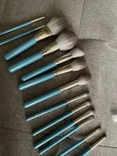 Foundation Eyeshadow Blush Synthetic-Hair-Brushes Iris-Series Beauty Mydestiny Set-Powder