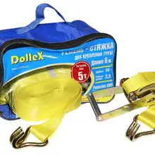 Стяжка ремень для крепления груза(6 м х 50 мм), 5 т(лента полиэстер+ механизм) в сумке