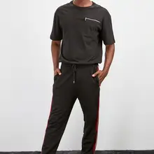 Trendyol мужские спортивные брюки с карманами Beli Wheel So Stripe Новинка TMNAW20EA0139