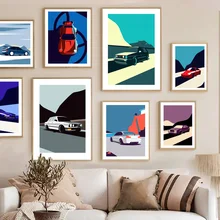 

Sports Car Porsche 911 996 Bmw E30 E36 8 Wall Art Canvas Painting Nordic Posters And Prints Wall Pictures For Living Room Decor