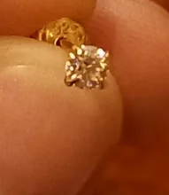 CANNER-Pendientes de plata de ley 925 auténtica para mujer, Mini Pendientes de tuerca de cuatro garras, Diamante de circonita, joyería Coreana de oro