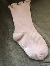 YWHUANSEN-Calcetines de algodón antideslizantes con agarre para niños pequeños, medias sin huesos con borde colmena de 0 a 4 años para recién nacidos en las cuatro estaciones