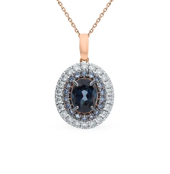 

Gold pendant with Topaz and cubic zirconia sunlight sample 585