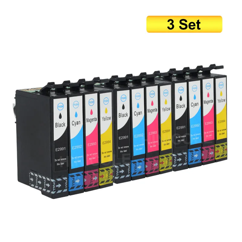 3 Set T2991 29 29XL патрон чернил для принтера EPSON XP 235 245 332 335 432 435 247 442 345 255 257 352 355 452 455 картриджи для принтеров T29 - Цвет: 3 Set