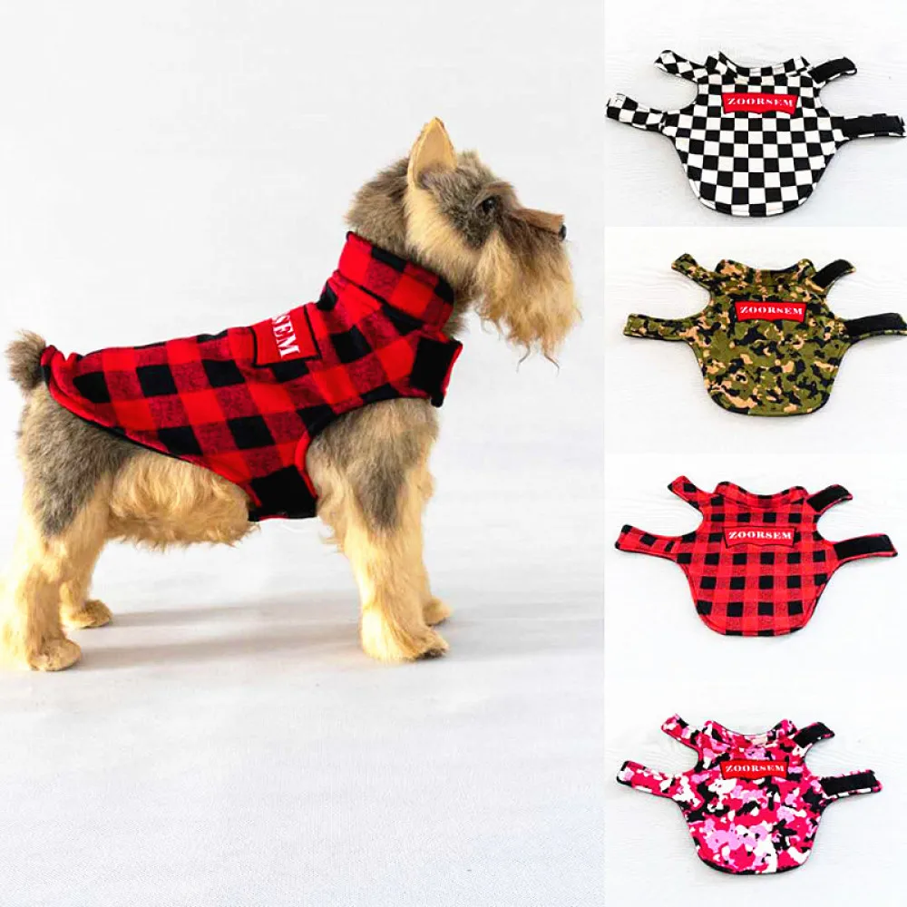 

Double-sided Winter Dog Clothes For Chihuahua French Bulldog Small Large Dogs Vest Pet Dog Clothes Cold Keep Warm Dogs Clothing