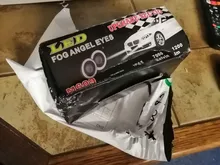 LED DRL Driving-Lights Fog-Lamp Angel-Eyes Pink Universal Yellow Blue 64mm 12V White