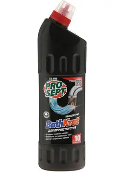 

Means to eliminate clogging of all types of pipes bath Krot
