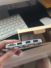 Splitter Computer Rocketek Imac Usb-3.0-Hub Aluminum-Alloy Sd/tf-Card-Reader 3-Port-Adapter