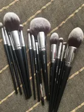 Makeup-Brush-Set Synthetic-Hair Professional Black Natural High-Quality 15pcs Sywinas