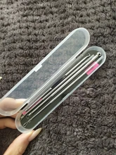 LaMilee 4 unids/set Blackhead Comedone acné grano herramienta removedor de la espinilla cuchara para herramienta para cuidado de la piel Facial agujas Facial limpiador de poros