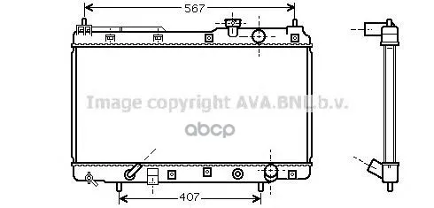 Radiator Honda Cr-V 2.0 A/T 95-03 Ava Hda2104 Ava. HDA2104