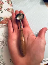 Cuchara de cera de lacre Anti-caliente mango de madera Retro cera estampado cucharas tarjetas de invitación sellos decorativos artesanía