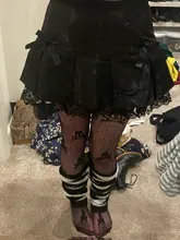 Sweetown-faldas plisadas de estética gótica negra, minifalda de cintura baja con acabado de encaje para mujeres, estilo Punk oscuro Academia Y2K