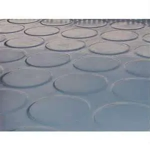

Rubber floor roll gray circle 3MM roll 15M width 1,00M