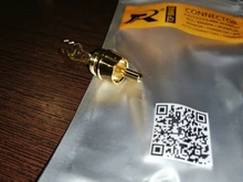 Conector RCA chapado en oro, adaptador de enchufe macho de vídeo/conector de Cable de Audio, 6mm, negro y rojo, superrápido, 2 uds./1 par