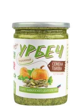 

Natural paste from pumpkin seeds without sugar, without palm oil, Urbech TM #Spread_nut 230 gr, healthy food, food, vegan p