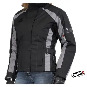 

WOMAN JACKET EVO TJ2.21 GRAY WITH PROTECTIONS WATERPROOF