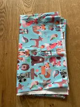 1-4M impreso de tela para bebé pañal de tela reutilizable bolsa libre de BPA tela impermeable PUL bebé Nack bolsa