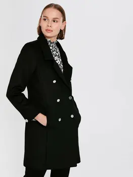 

Button Detail Stamp Coat